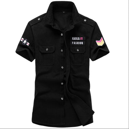 Half Sleeve Military Shirt