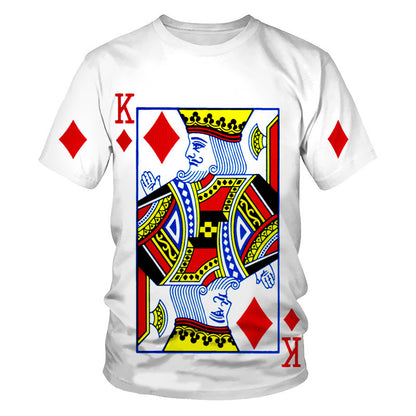 King Of Diamonds White T-Shirt