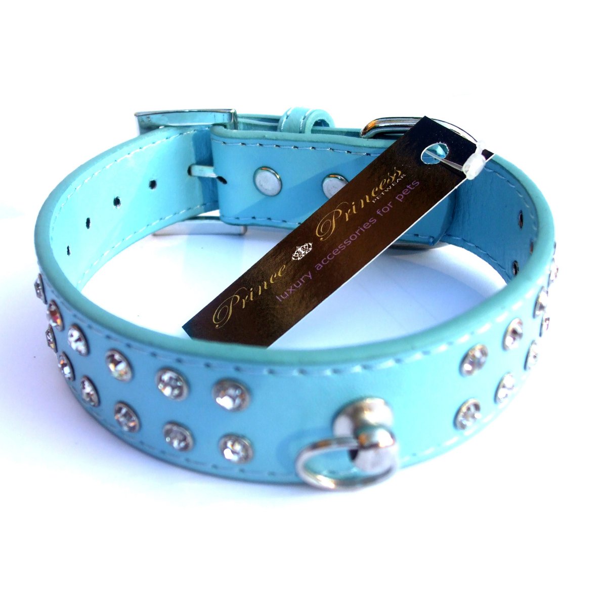 Double Row Crystal Rhinestone Dog Collars