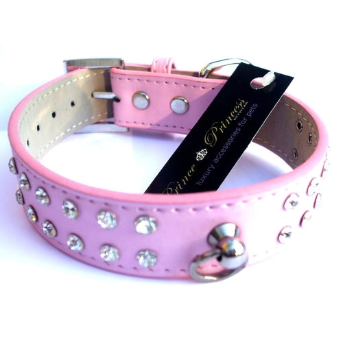 Double Row Crystal Rhinestone Dog Collars