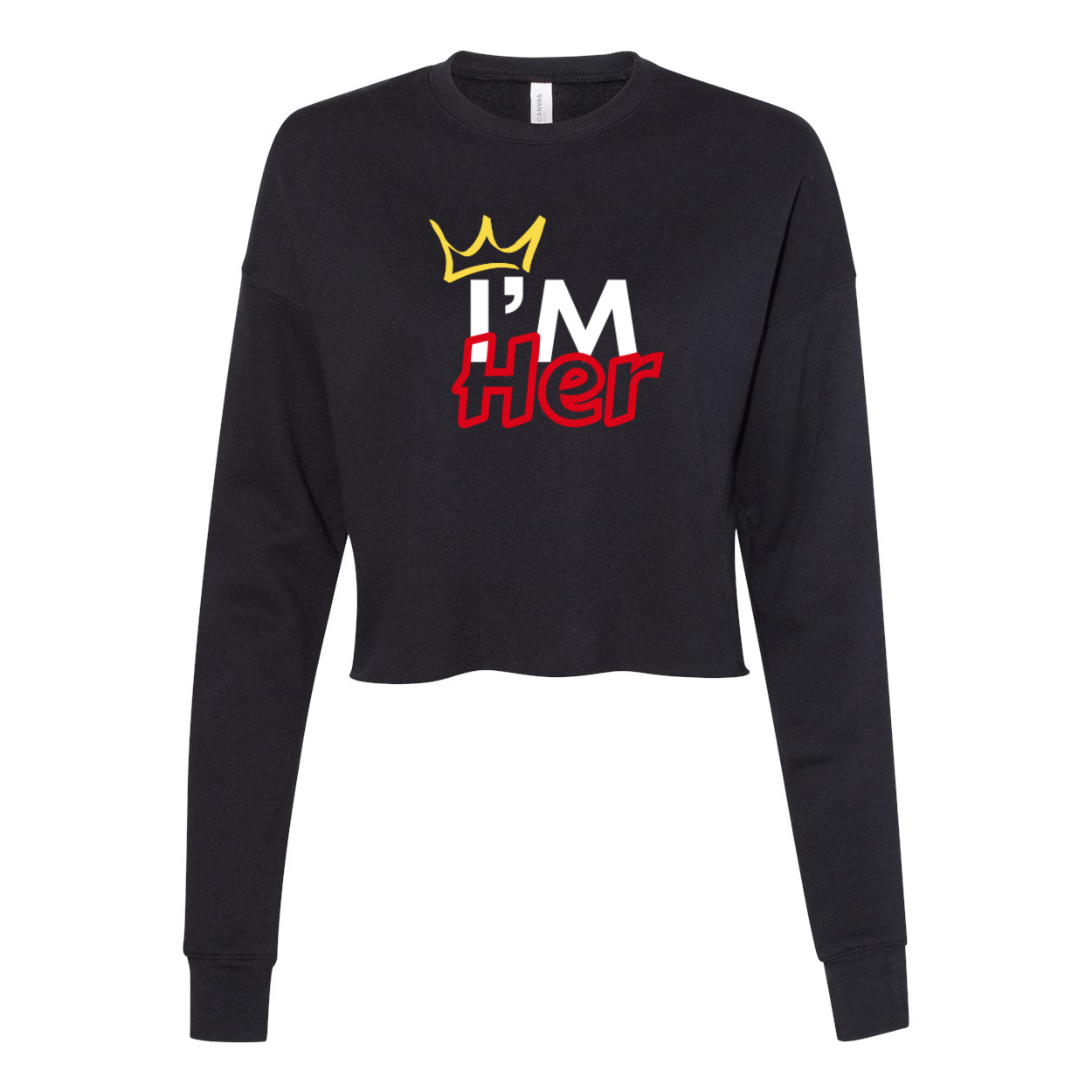 Women's Cropped Crew Fleece - Diamond Lanes Clothing