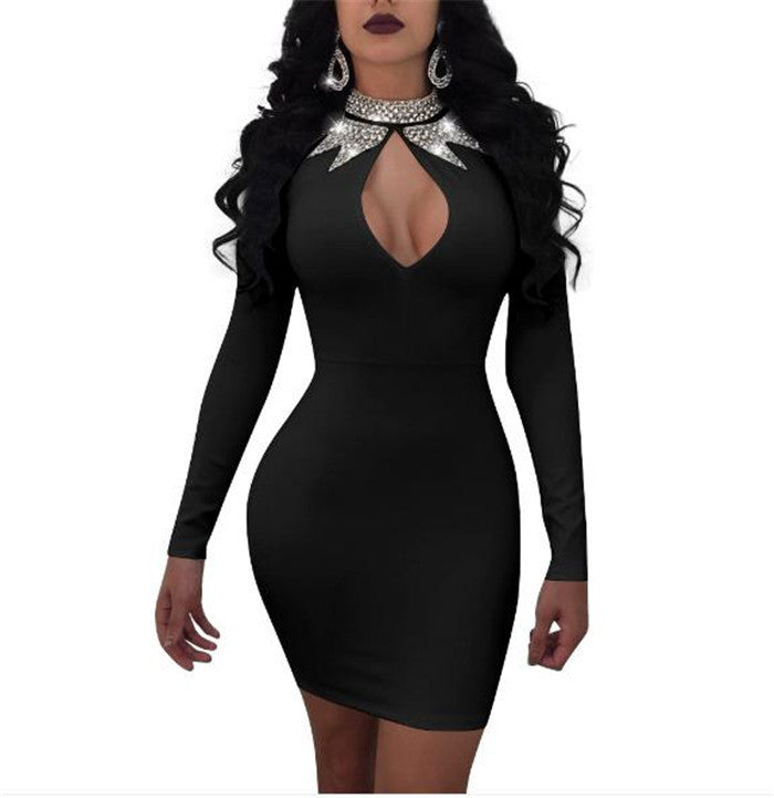 Women's Long Sleeve Dress Club Bar Sexy Dress Women - Diamond Lanes Clothing