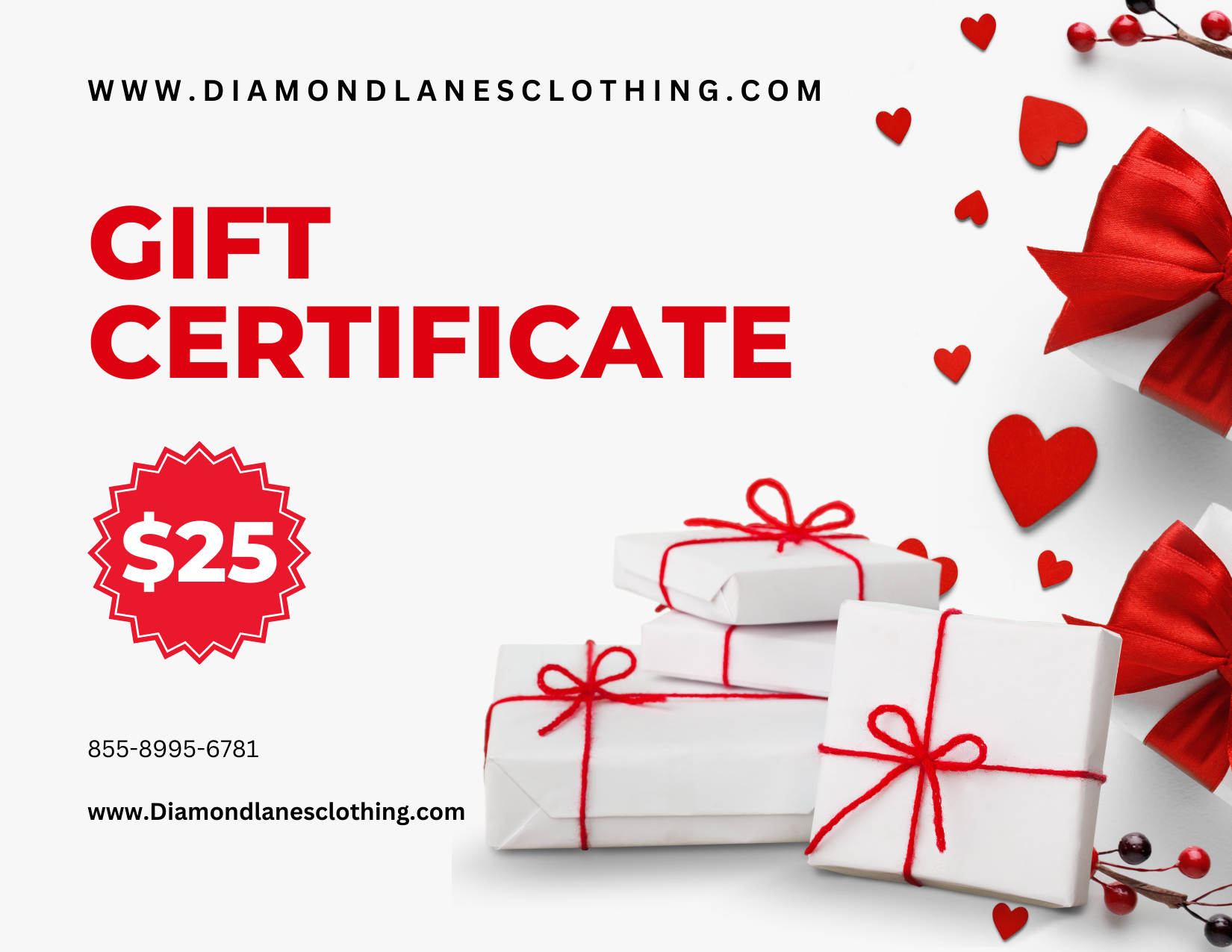 Diamond Lanes Clothing Gift Card - Diamond Lanes Clothing