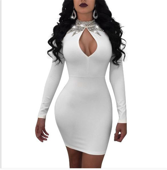 Women's Long Sleeve Dress Club Bar Sexy Dress Women - Diamond Lanes Clothing