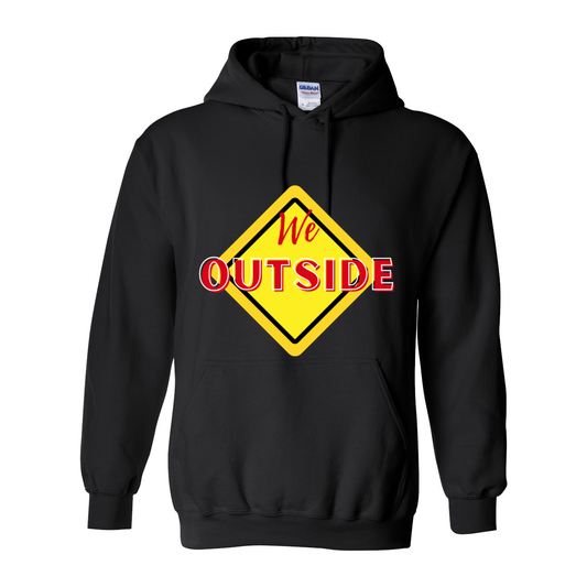 Heavy Blend Hooded Sweatshirt (We Outside) - Diamond Lanes Clothing