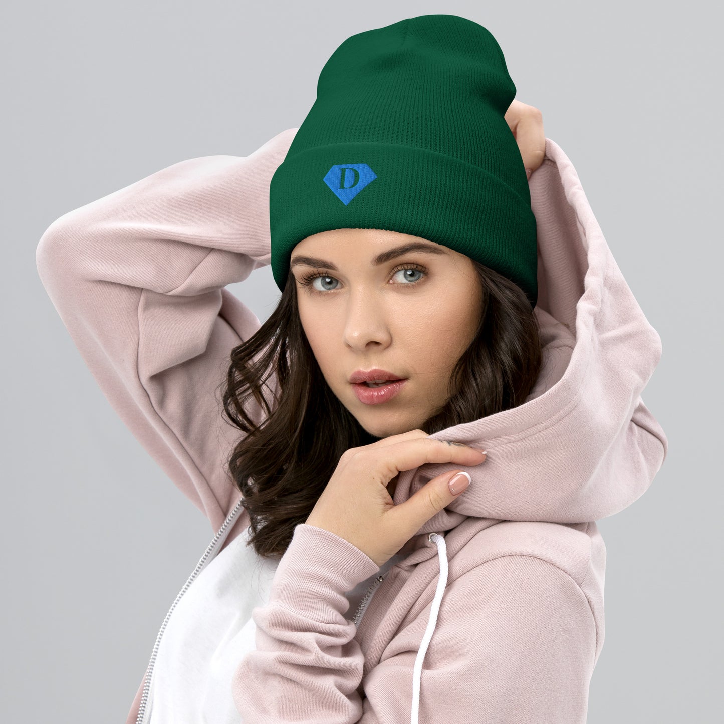 Diamond D Cuffed Beanie - Diamond Lanes Clothing